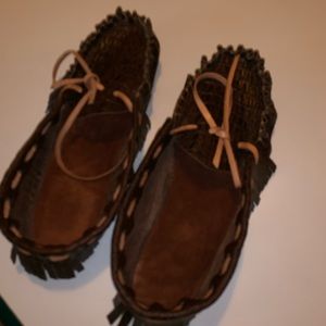 Handmade leather loafers. EUC.
